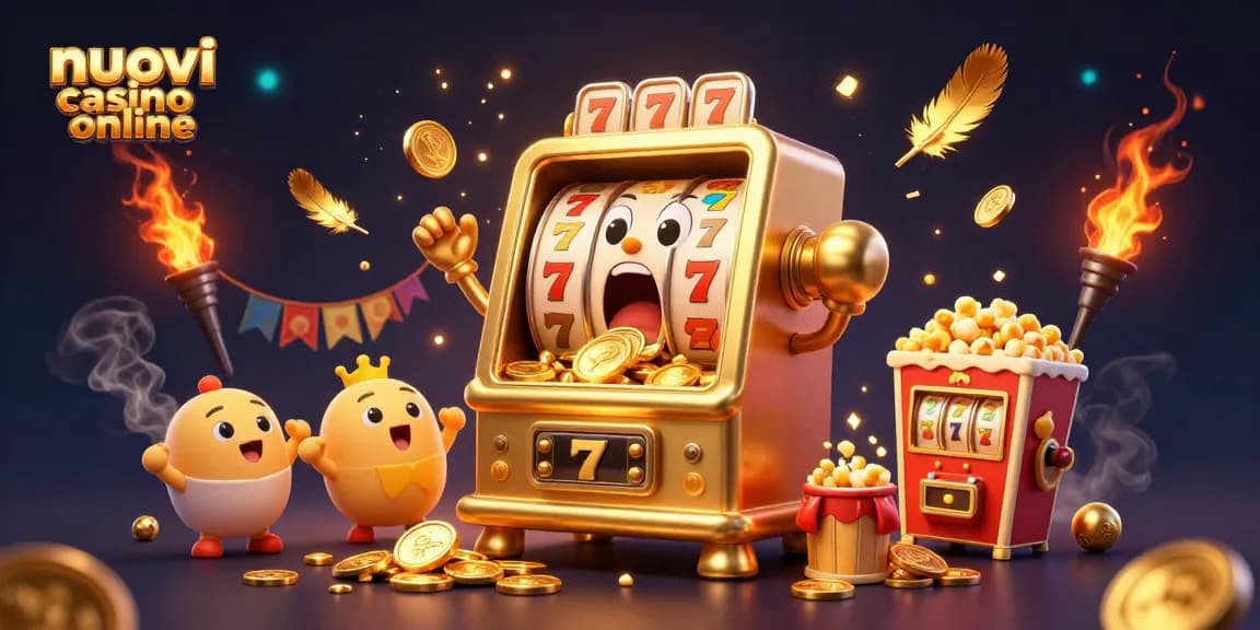 Vivi la gioia dei nuovi casino online con una slot machine dorata che vince!