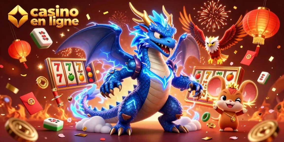 Participez aux jeux de casino en ligne avec des personnages dynamiques et des éléments colorés.