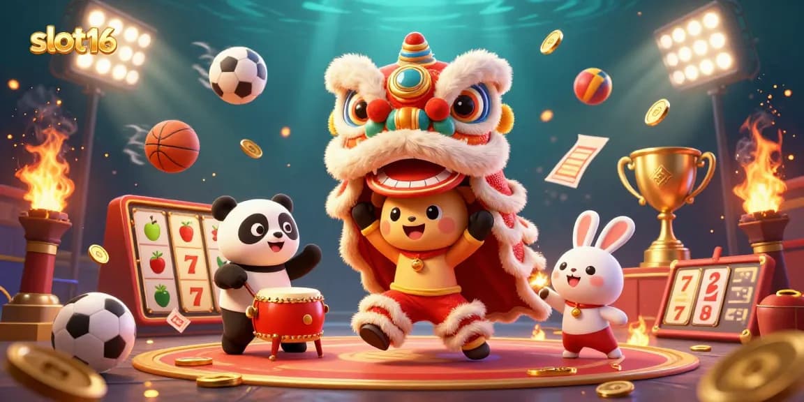 Unlock the excitement with slot16 as festive characters dance amid thrilling gaming elements.