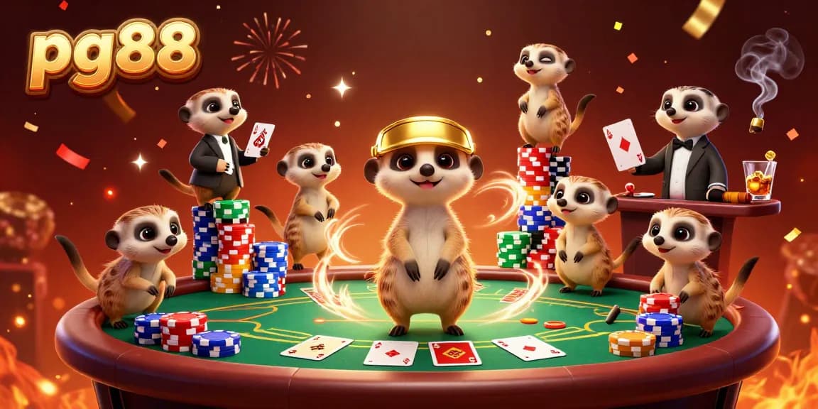 Experience thrilling action at pg88 with meerkats managing a vibrant casino scene