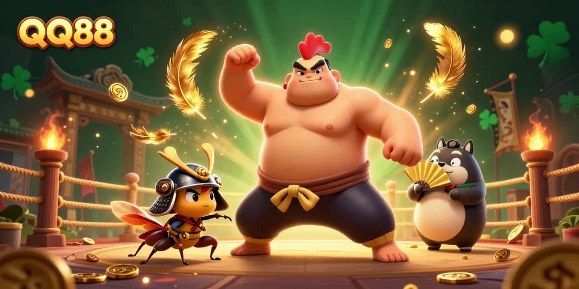 Engage in thrilling gameplay excitement at QQ88 with a captivating arena featuring dynamic characters and vibrant visuals.
