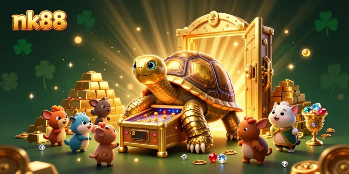 Experience thrilling wins with nk88 in this vibrant, dynamic casino scene featuring exciting characters.
