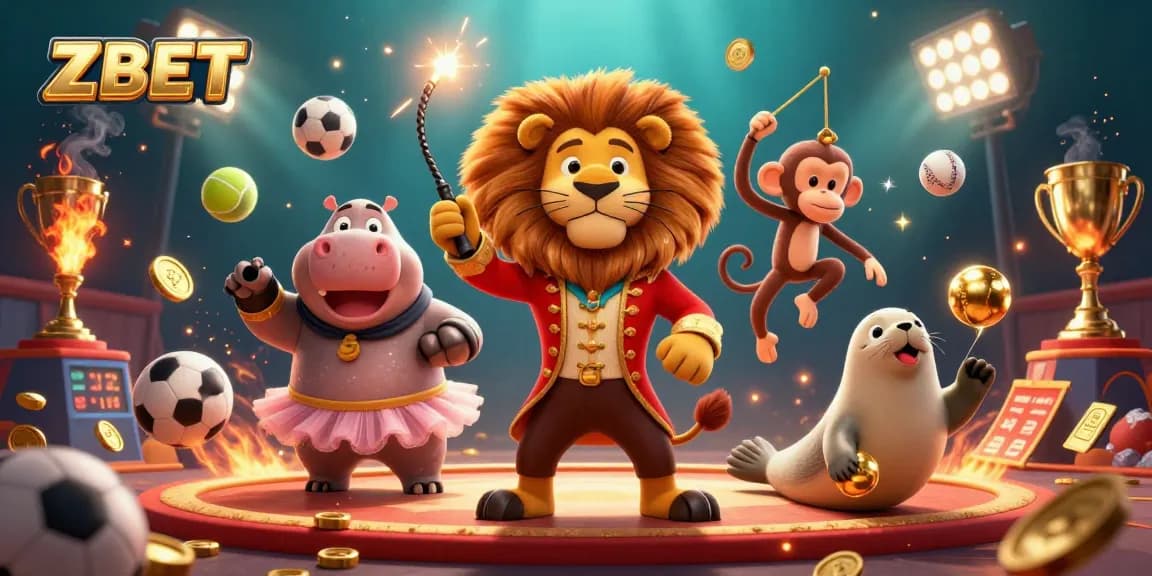 ZBET engages players with vibrant 3D casino characters, dynamic sports elements, and thrilling betting scenes.