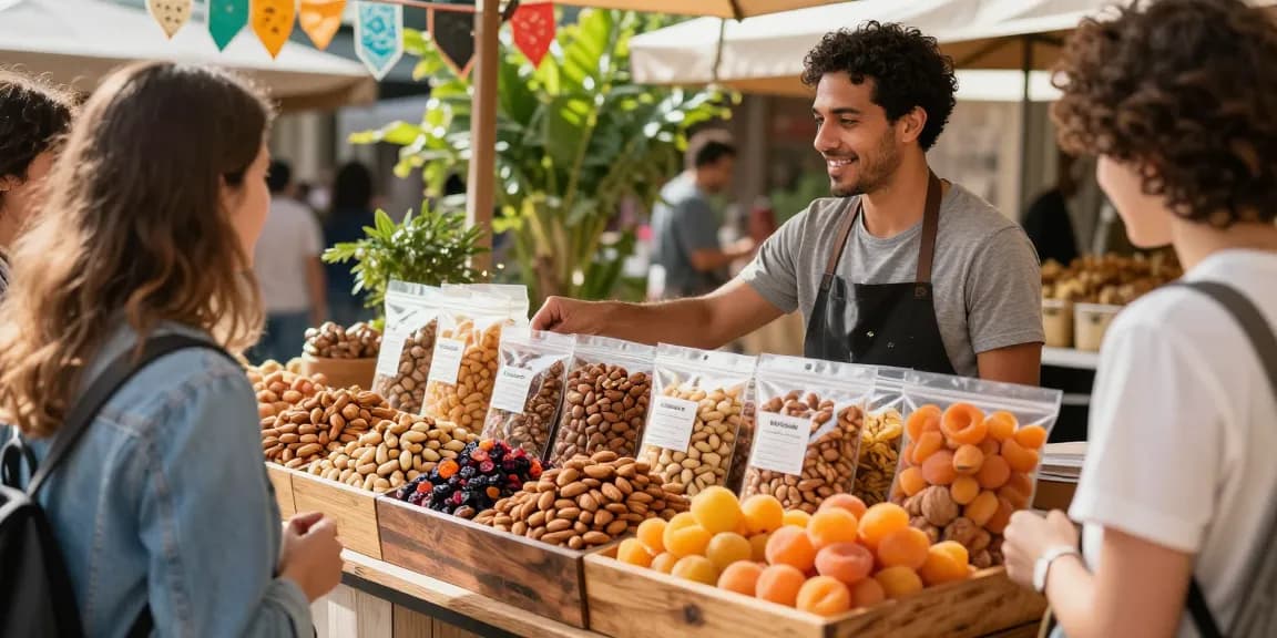 Explore the vibrant marketplace with the freshest mixed nuts and dried fruits, essential for M98 ฝาก-ถอน transactions.