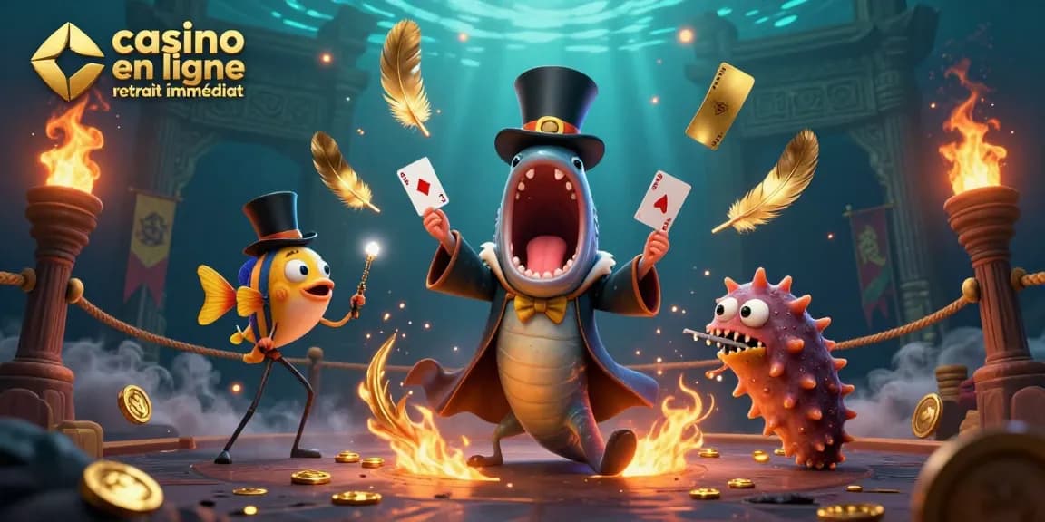 Découvrez les défis d'un casino en ligne retrait immédiat avec une illustration captivante.