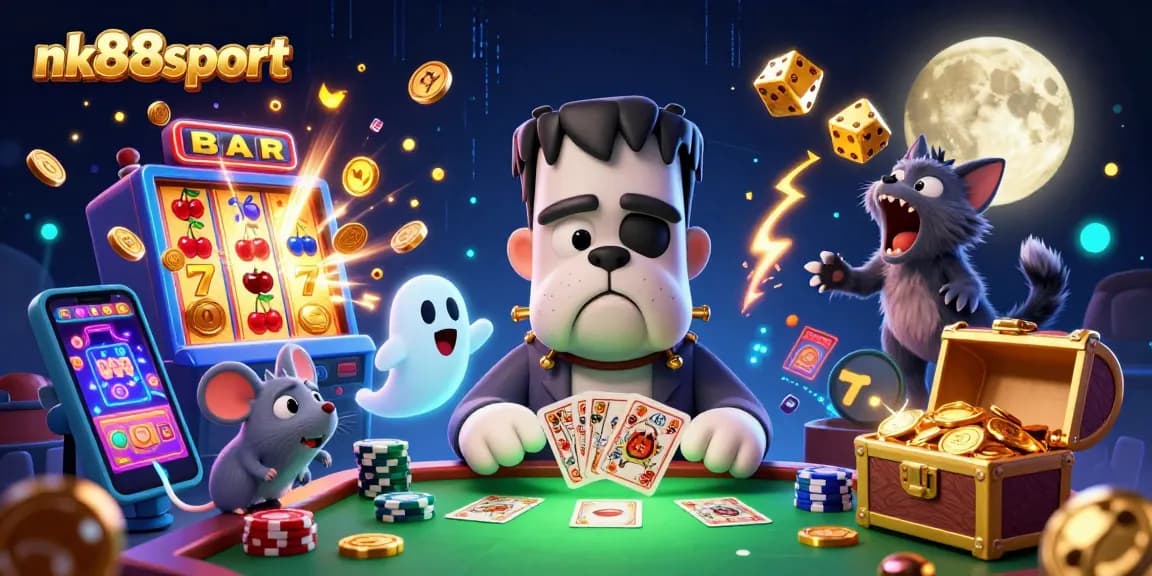 Engage with nk88sport’s thrilling casino experience featuring dynamic game elements and vibrant characters.