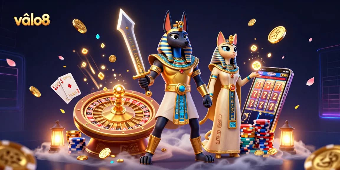Engage with the vibrant world of ALO8, where the ancient Egyptian warrior Anubis leads thrilling casino adventures.