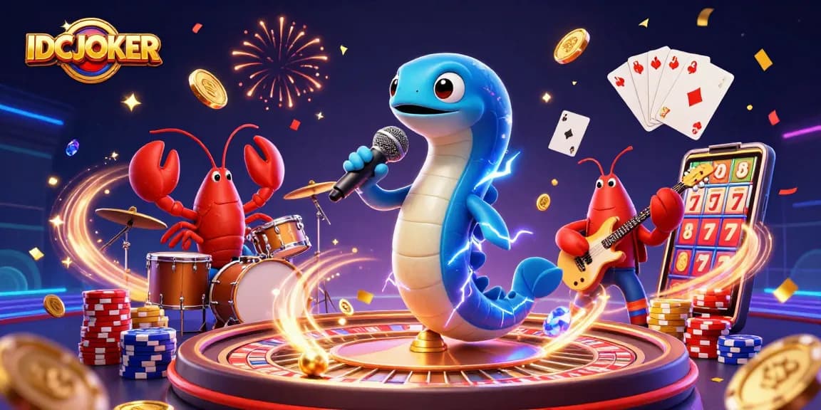 IDCJOKER brings excitement with a dynamic underwater casino performance featuring colorful 3D characters and rich gaming elements.