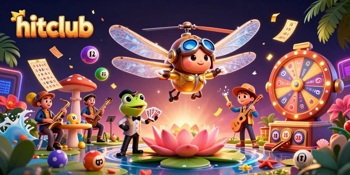 Engage in thrilling gaming at hitclub, capturing colorful lottery action with lively characters and dynamic gameplay.