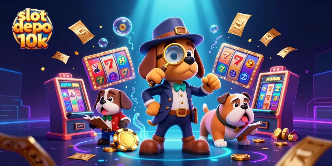 Engage in thrilling gameplay with slot depo 10k, as a detective and companion uncover big wins and colorful reel adventures.