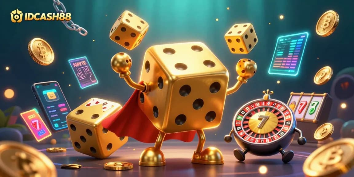 Roll with IDCASH88's thrilling experience of digital casino gaming, featuring rich 3D elements.