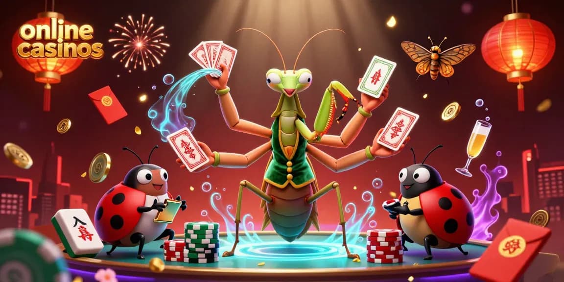 Experience the thrill of online casinos with vibrant characters and dynamic gaming elements.