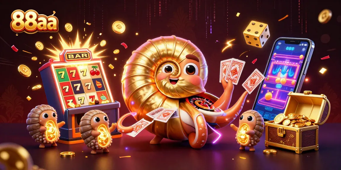 Engage in vibrant gaming with 88aa's immersive slot machines and table games, featuring abundant gold and exciting visuals.