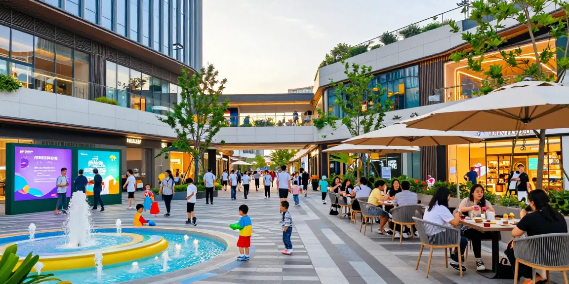 Engaging community scene at MANTRA88, showcasing commercial property and vibrant entertainment.