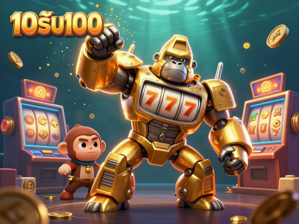 โปรโมชั่น 10รับ100 ร่วมฉลองกับเครื่องสล็อตมากมายในภาพดิจิทัลสวยงาม