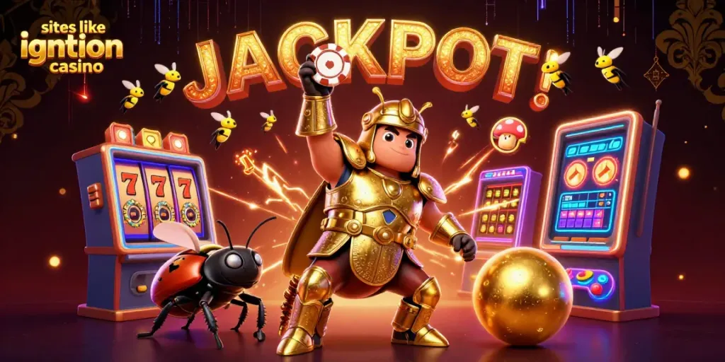 Experience the excitement of sites like ignition casino with vibrant 3D elements and animated characters.