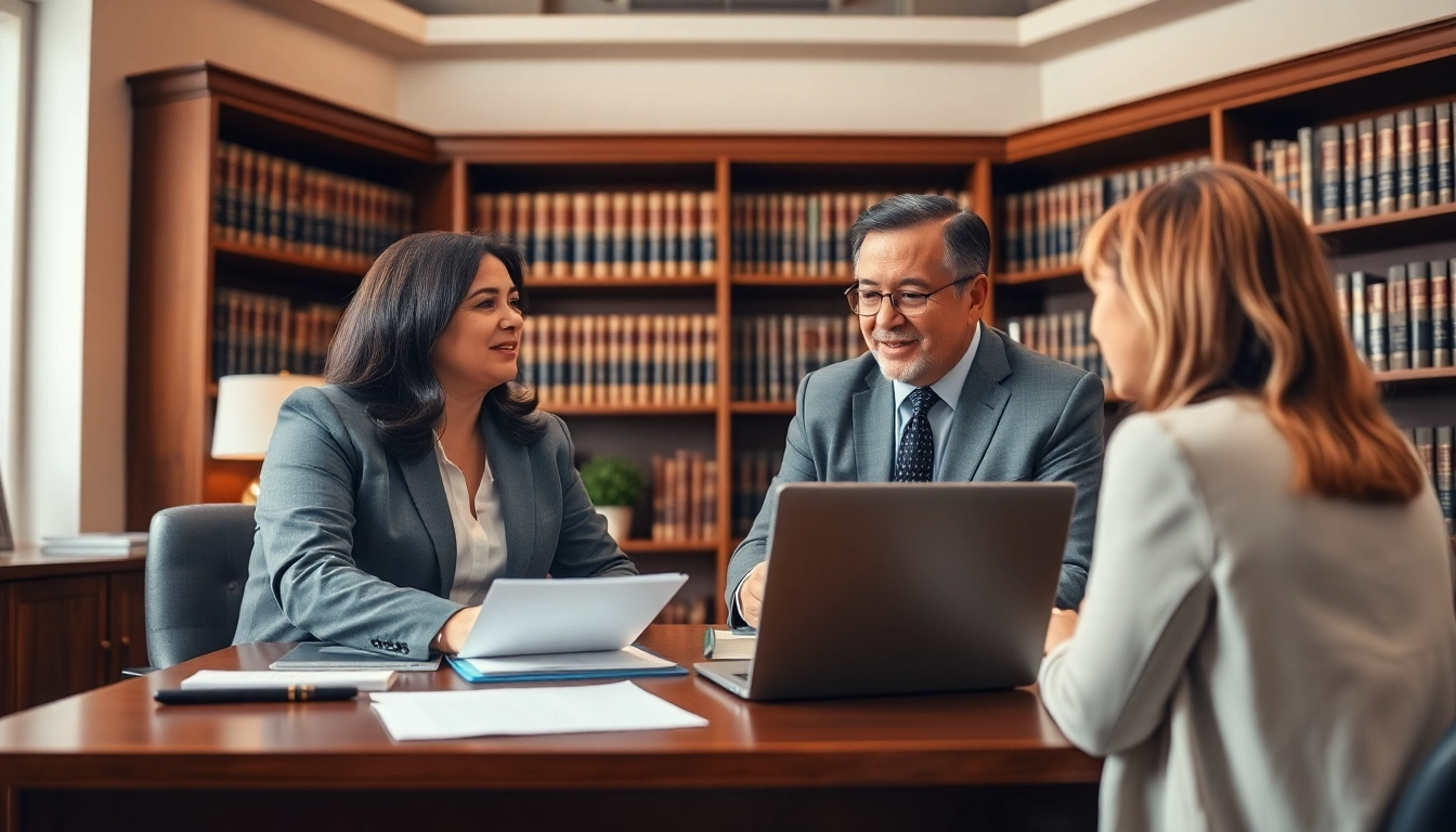 Engaging Stuart Family Lawyer working closely with clients in a welcoming law office