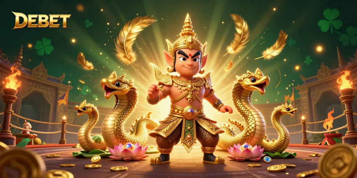 Engage with DEBET's thrilling arena of fortune featuring vibrant guardians and golden treasures.