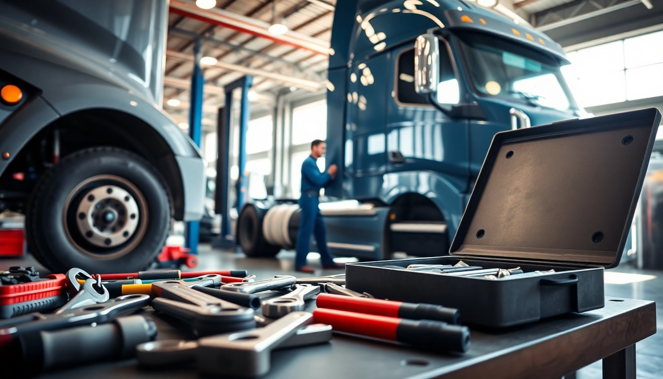 Fleet maintenance services Fargo being conducted by a professional mechanic in an automotive shop.