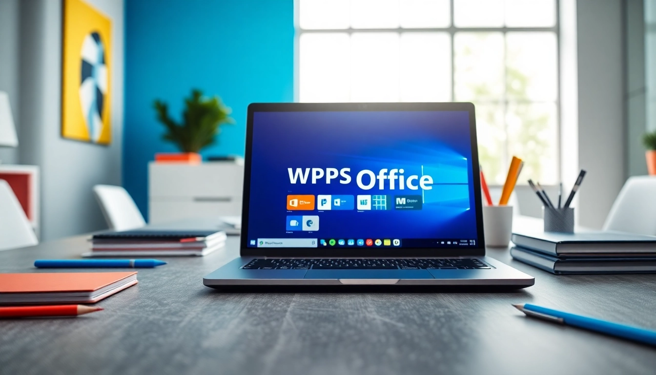 使用WPS Office 下载的桌面环境，展示现代工作空间中的软件操作