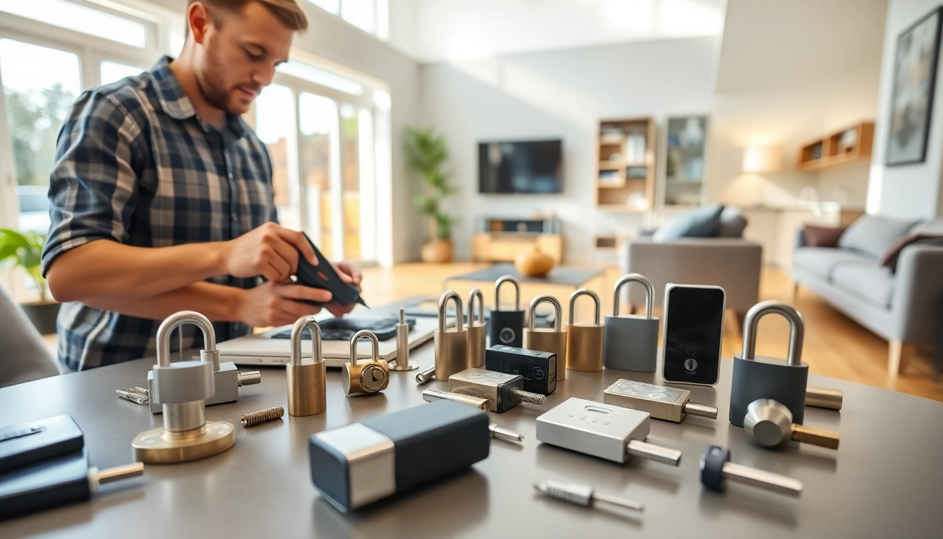 Expert Essex Locksmith demonstrating advanced tools for home security solutions.