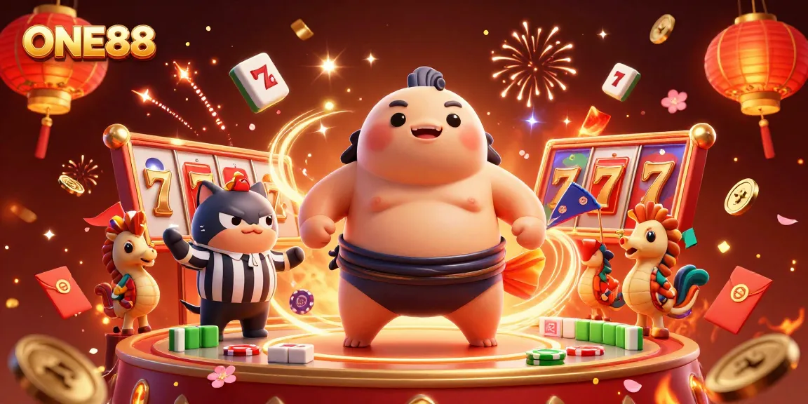 Engage in thrilling gameplay at ONE88, featuring a lively underwater casino with fugu and catfish judge.