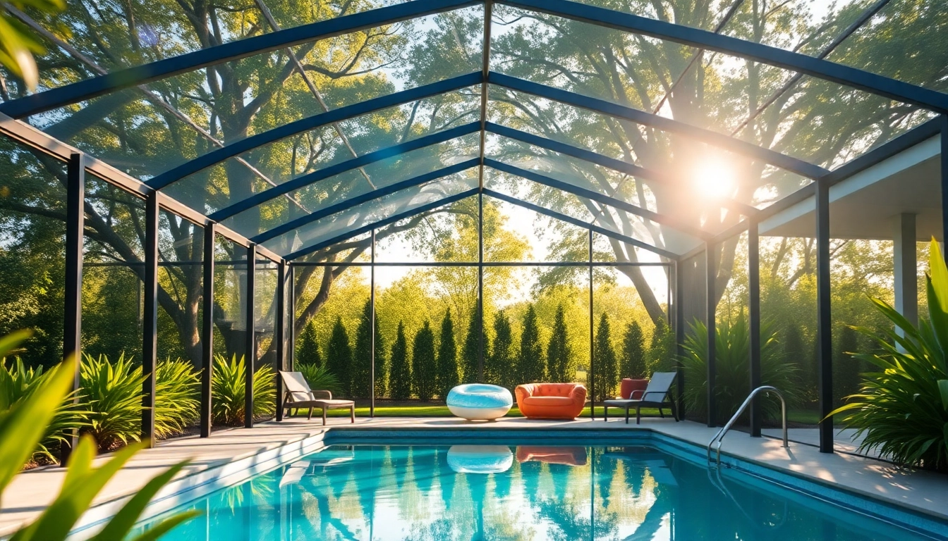 Enhance your outdoor retreat with a modern Pool Enclosure, blending style and nature.