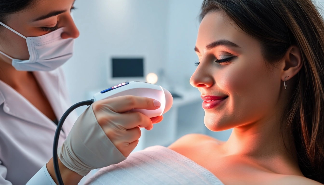 Experience effective laser hair removal with a skilled technician in a serene clinic environment.