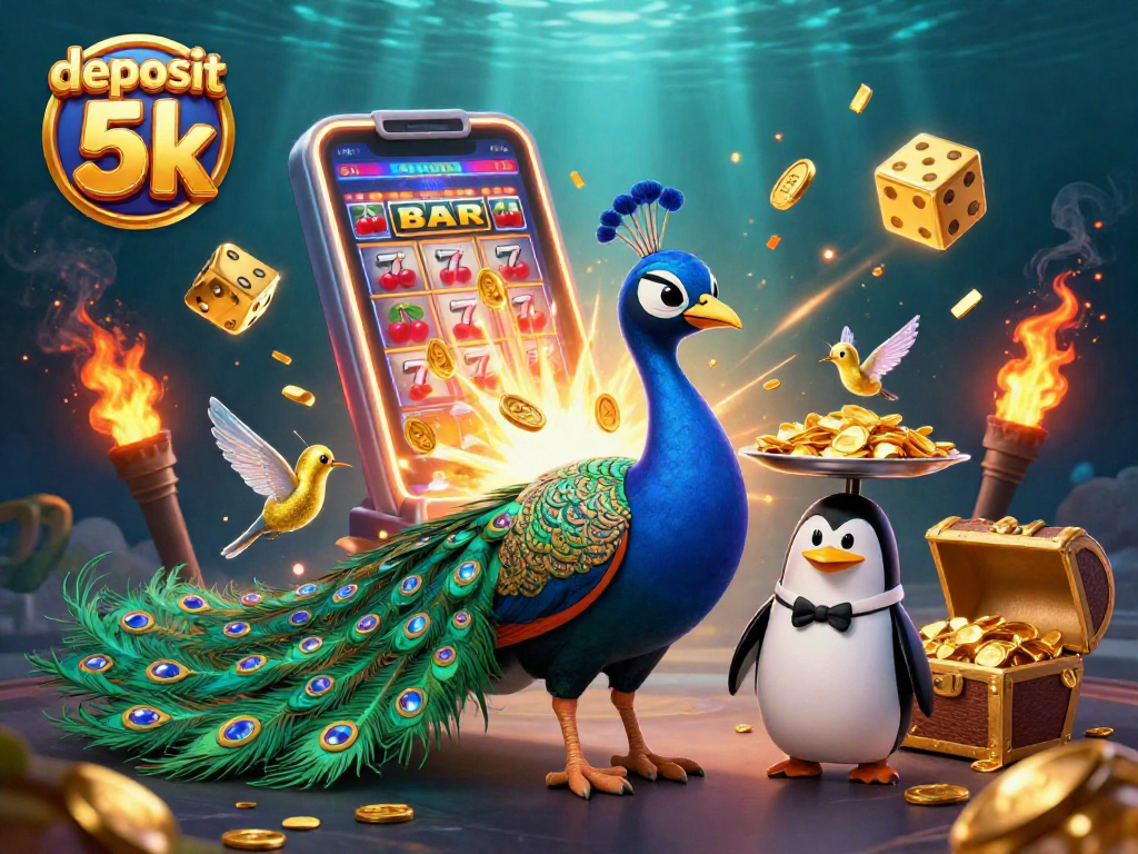 Experience thrilling gameplay with deposit 5k bonuses amid vibrant casino elements.