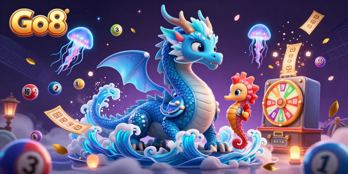 Experience thrilling moments with Go8's vibrant gaming elements amidst a mystical casino scene.