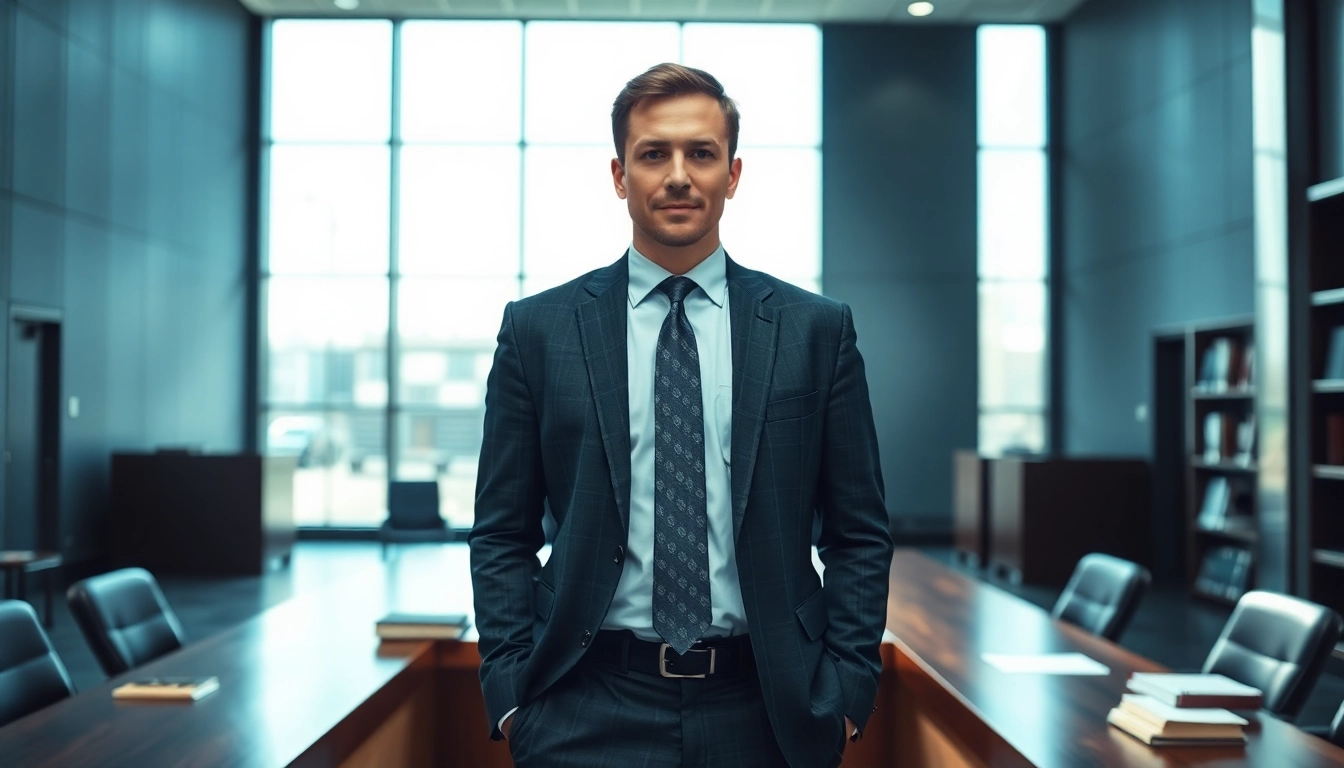 Texas Legal Malpractice Lawyer confidently presenting in a courtroom, symbolizing justice.