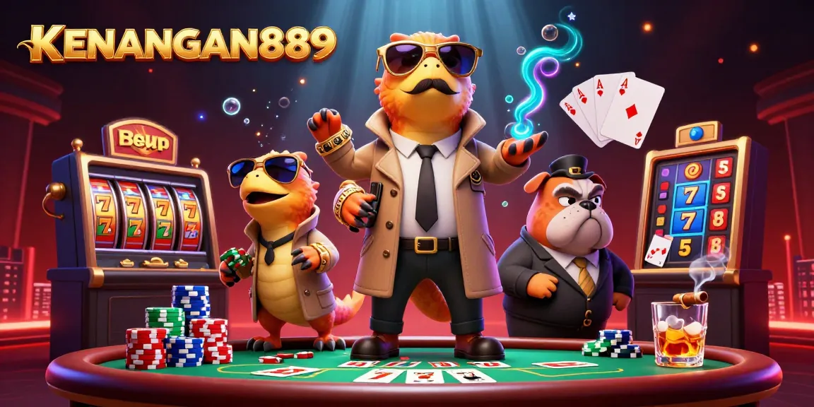 Engage with KENANGAN889 as raptors attempt entry through a VIP casino lounge, themed with gambling elements.