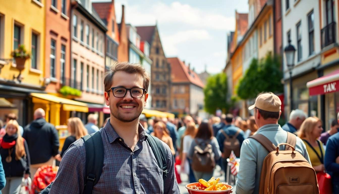 Bezoeker geniet van allesinmaastricht.nl in het hart van Maastricht, omringd door lokale attracties.