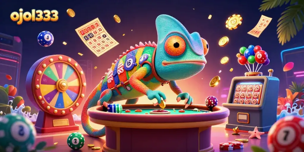 Engage with ojol333, offering vibrant gambling elements in a dynamic casino scene filled with energy.