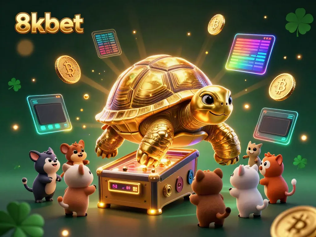 Experience thrilling games at 8xbet with a vibrant pinball casino scene filled with golden moments.