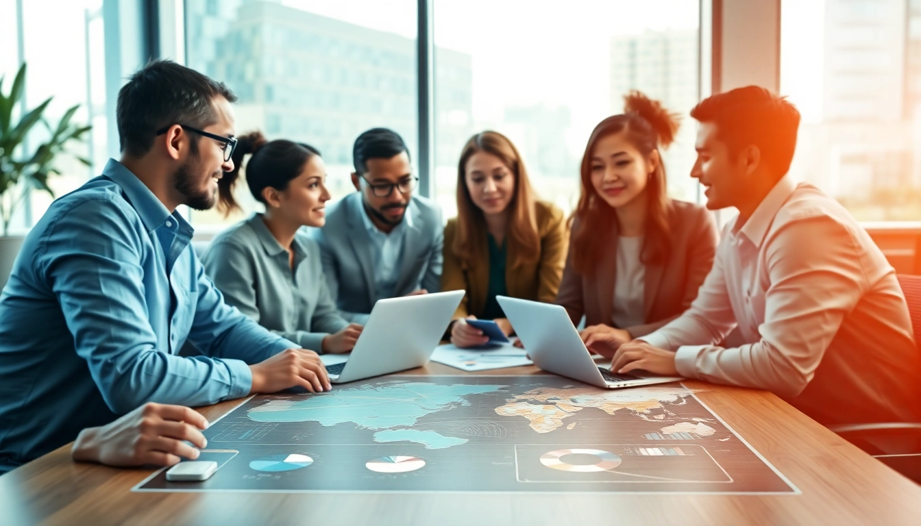 Enhance your digital services through collaboration in a modern office setup.