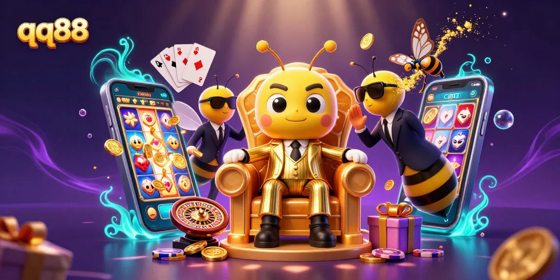 Experience the thrill of qq88 casino games with dynamic slots and promotions in stunning 3D illustration.