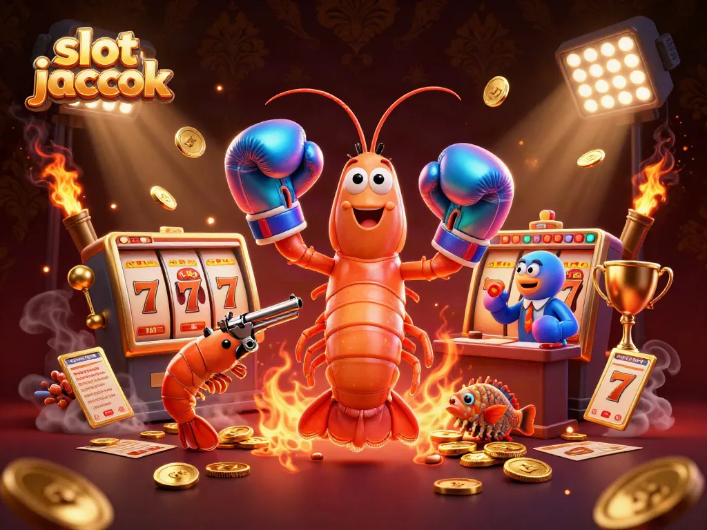 Gandakan peluang dengan jackpot slot yang menggiurkan dalam ilustrasi ceria.