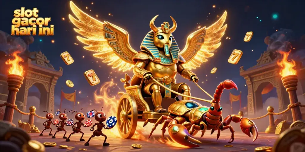 Experience slot gacor hari ini with this vibrant, detailed casino illustration featuring dynamic elements.