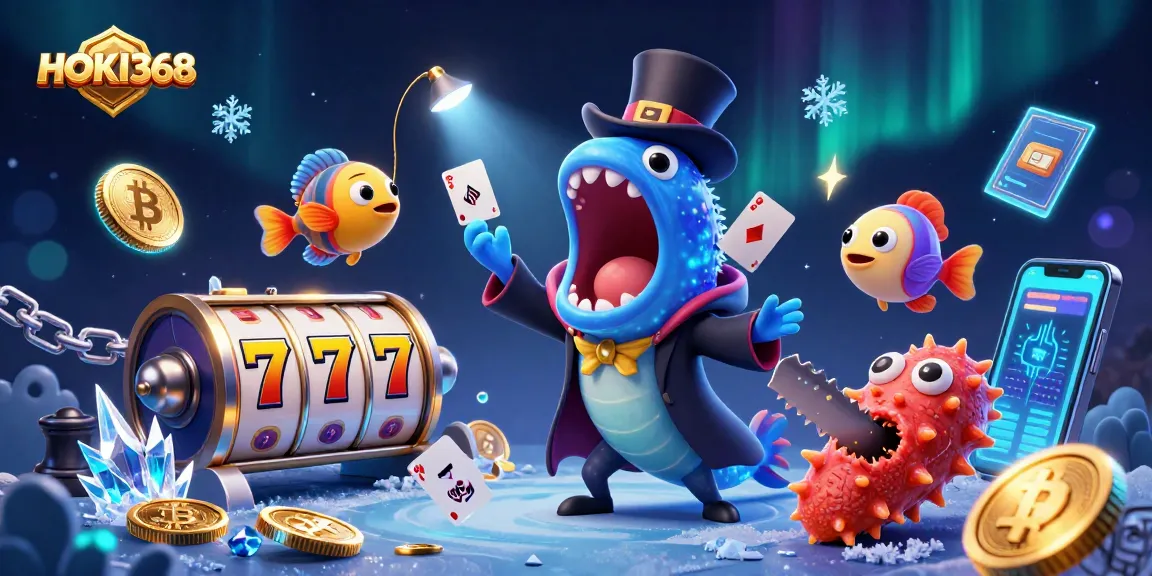 Experience HOKI368's thrilling slot adventures with dynamic characters and vibrant casino elements.