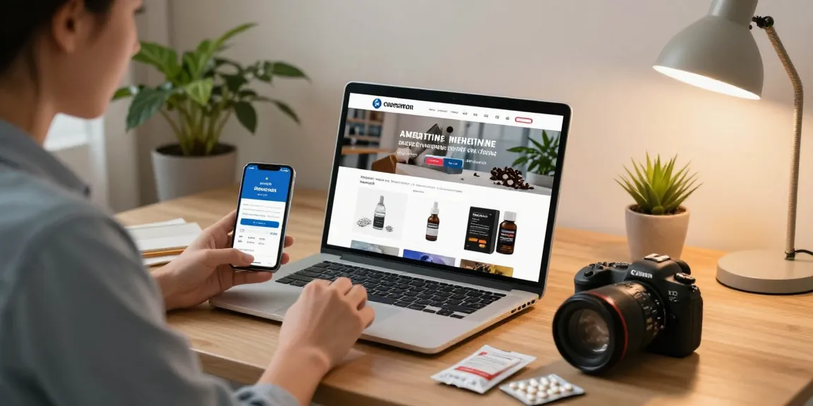 A young adult discovers how to buy amphetamine Europe online from their home workspace, showcasing products and secure payment options.