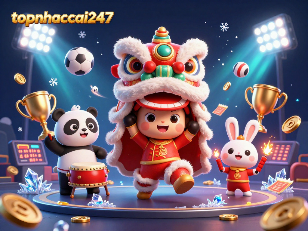 Engage with exciting gameplay at topnhacai247 featuring unique characters in an immersive online casino scene.