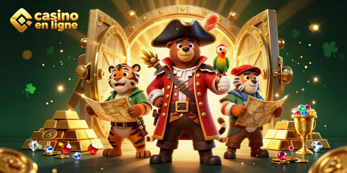 Casino en ligne : Débloquez la richesse avec le pirate et son trésor fabuleux.