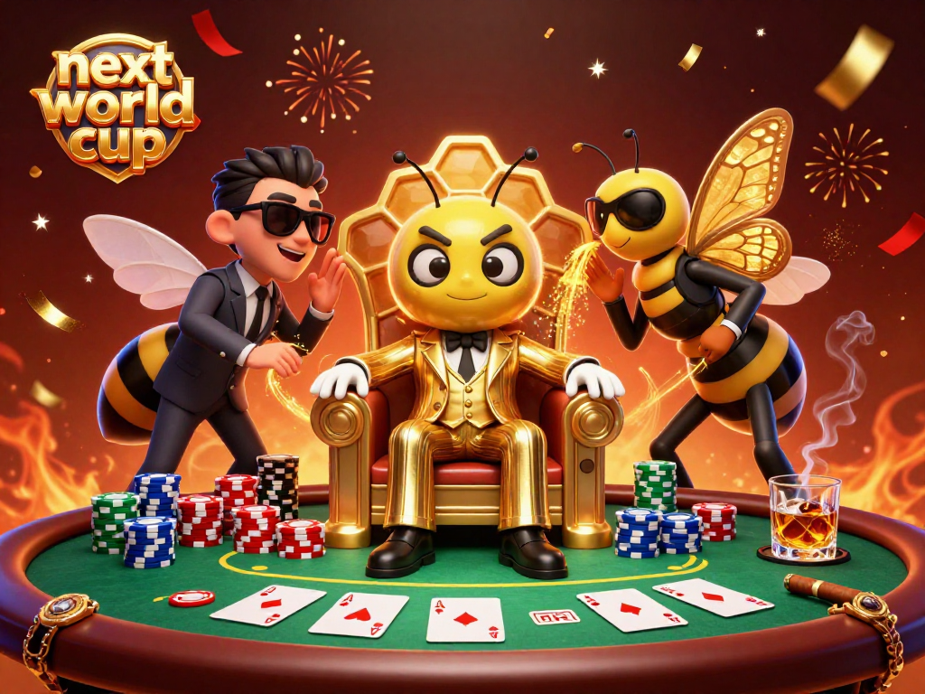 Experience the next world cup's thrill through a vibrant casino scene with charismatic characters.