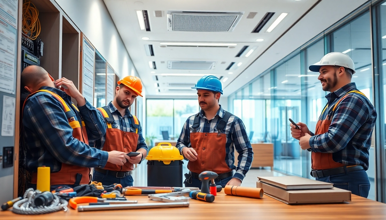 Performing general building maintenance to ensure optimal safety and efficiency in a modern office.