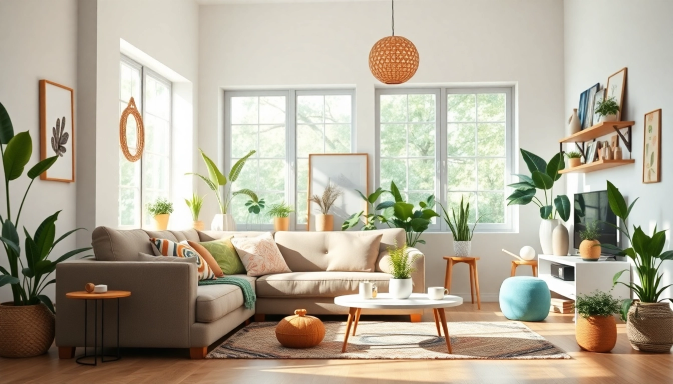 Creëer een unieke sfeer met hobbijou.nl in deze gezellige woonkamer vol modern interieur.