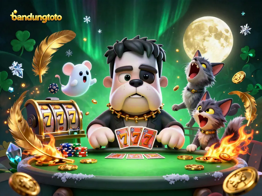 Experience thrilling gaming action at bandungtoto with our vivid 3D illustration of a casino scene.
