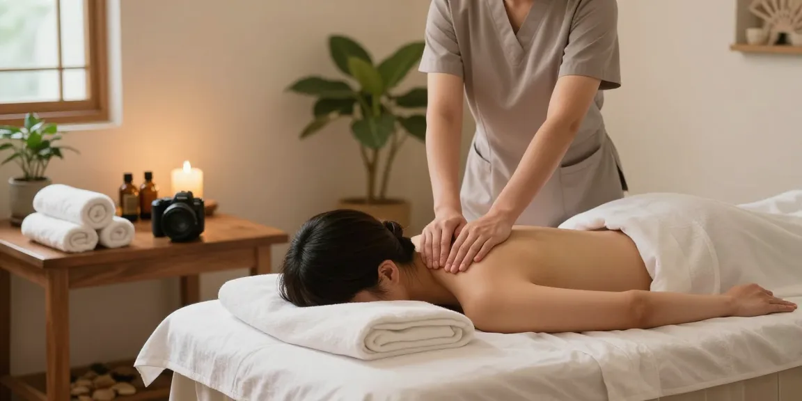 Discover rejuvenating 마포출장안마 service in a calming home massage setting with soothing atmosphere.