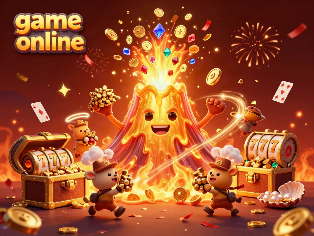 Experience thrilling gameplay with game online features in a vibrant 3D casino scene.