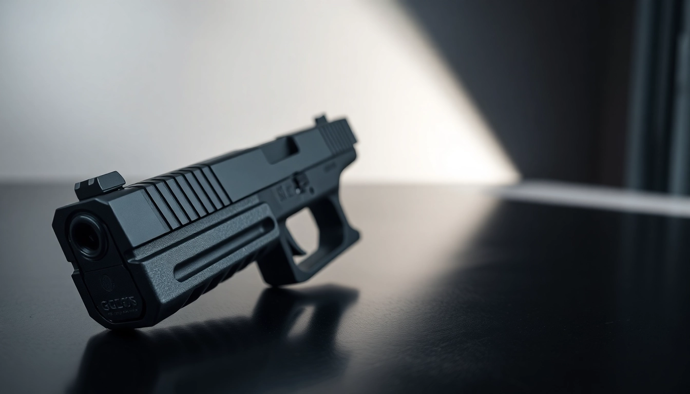 Examine the OEM Glock 43X MOS slide (stripped) showcasing its detailed craftsmanship.